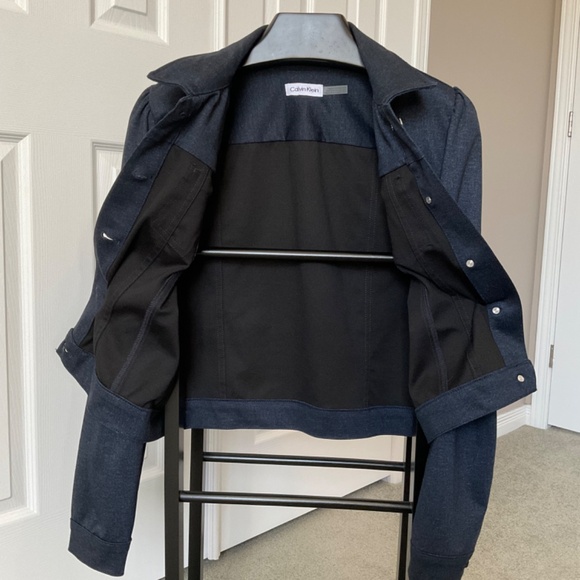 Calvin Klein Navy Jacket Size Medium NWOT - Picture 6 of 16